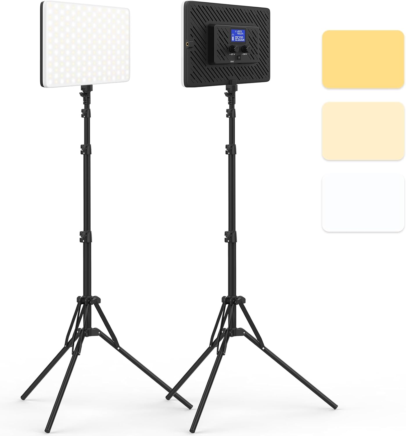 2 Packs LED Video Light with 63