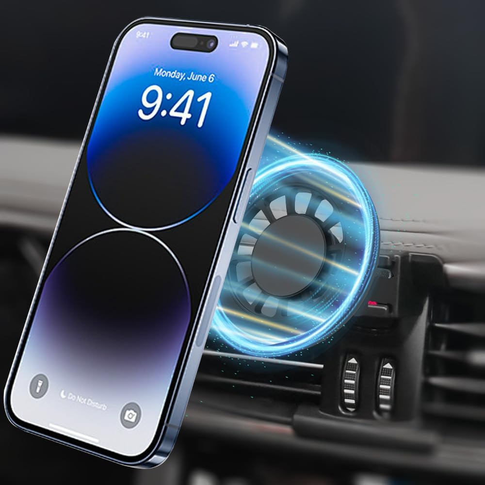 Car Phone Holder Mount for Ford Escape 2020-2025 Car Accessories Car Mount 360°Rotation for Car Phone Holder Magnetic Hands Free Compatible with iPhone Samsung Smartphones