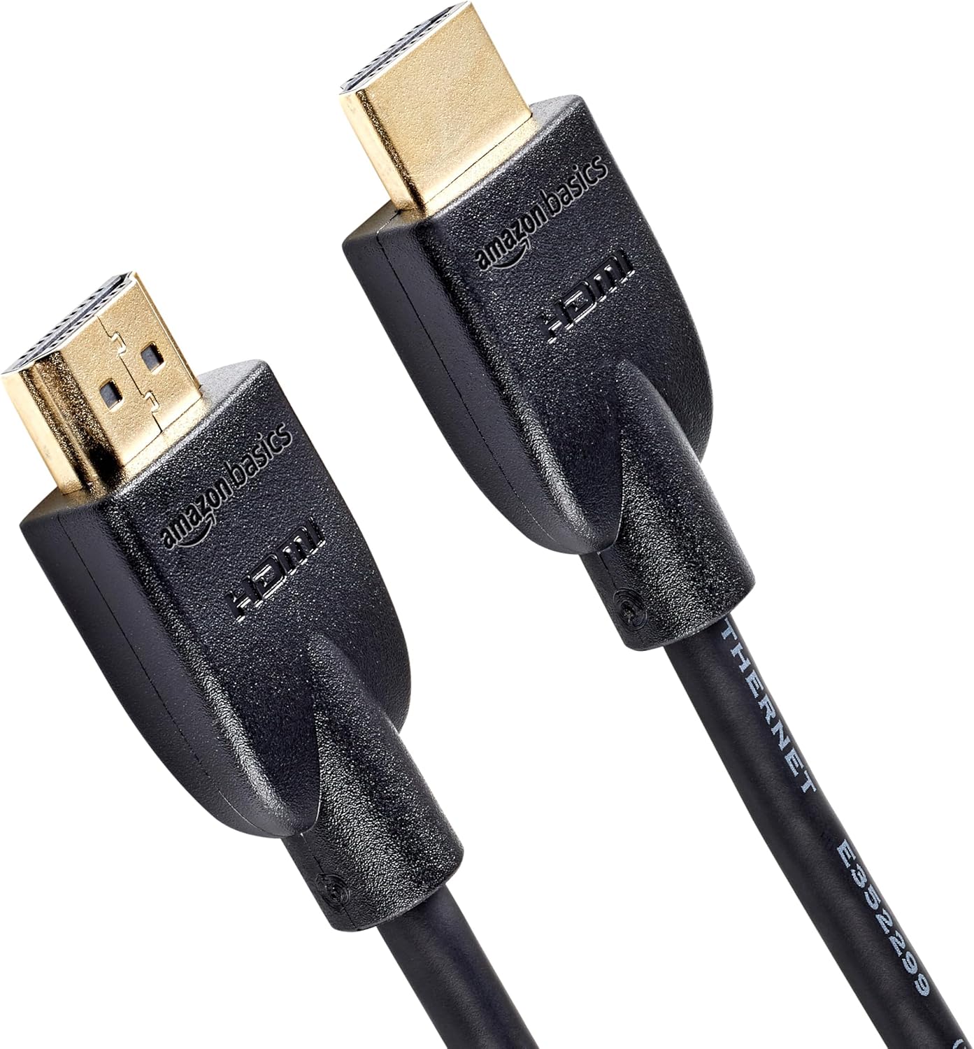 Amazon Basics HDMI Cable, 6ft, 4K@60Hz, High-Speed 4K HDMI 2.0 Cord with Ethernet, 18Gbps, 2160p, 48 bit, Compatible with TV/PS5/Xbox/Roku/Blu-ray, Black