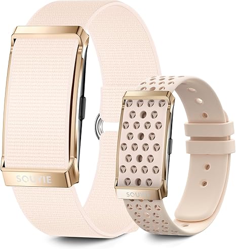 Smart Bracelet for Women, Wearable Health Activity Fitness Trackers, 24H Sleep Tracker, 24/7 Continuous Heart Rate/Blood Pressure/HRV/Stress Monitor, 170+ Sports Modes Smart Band with Free APP 2 Bands