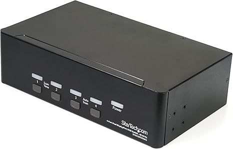 4 Port Dual DisplayPort KVM Switch
