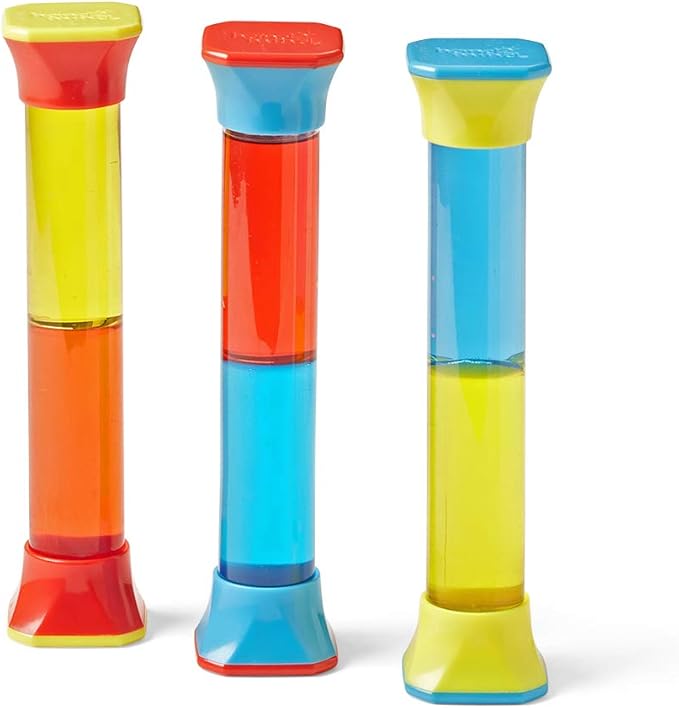 hand2mind ColorMix Sensory Tubes, Fidget Toys for Kids Anxiety Relief, Sensory Play Therapy Toys for Counselors, Calm Down Corner Supplies, Calming Corner Classroom, Kids