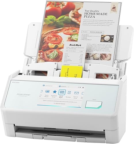 ScanSnap iX2500 Wireless or USB High-Speed Cloud Enabled Document, Photo & Receipt Scanner with Large 5