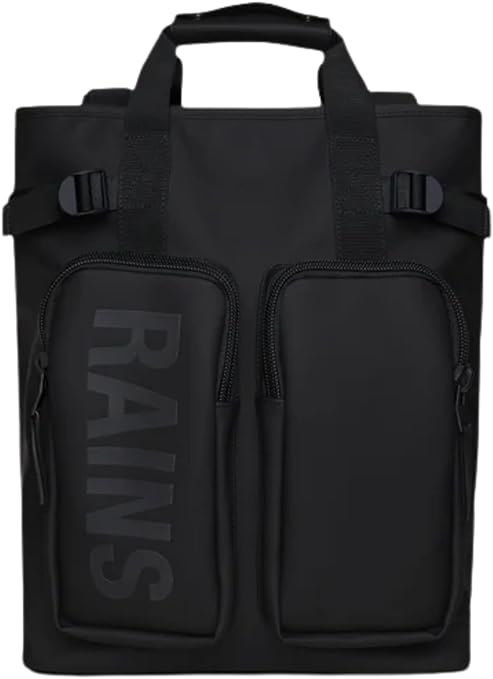 RAINS Texel Tote Backpack – Waterproof Hybrid Tote & Backpack with Padded Laptop Sleeve (Fits 15″)