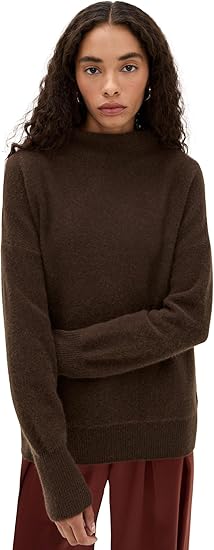 Vince Women's Boiled Funnel Neck Pullover