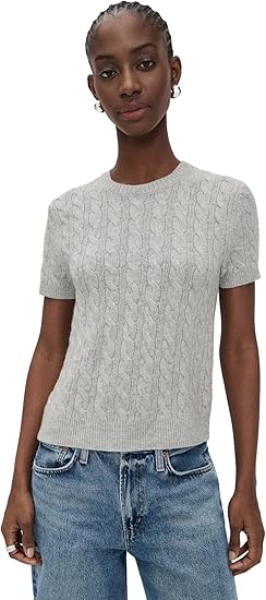 Vince Women's Cash Blend Cable Tee