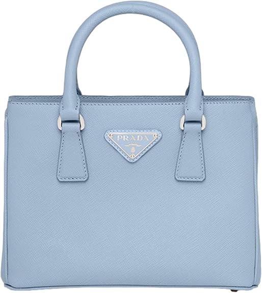 Prada Galleria Womens Mini Saffiano Luxury Crossbody Handbag Celeste Blue | Saffiano Leather