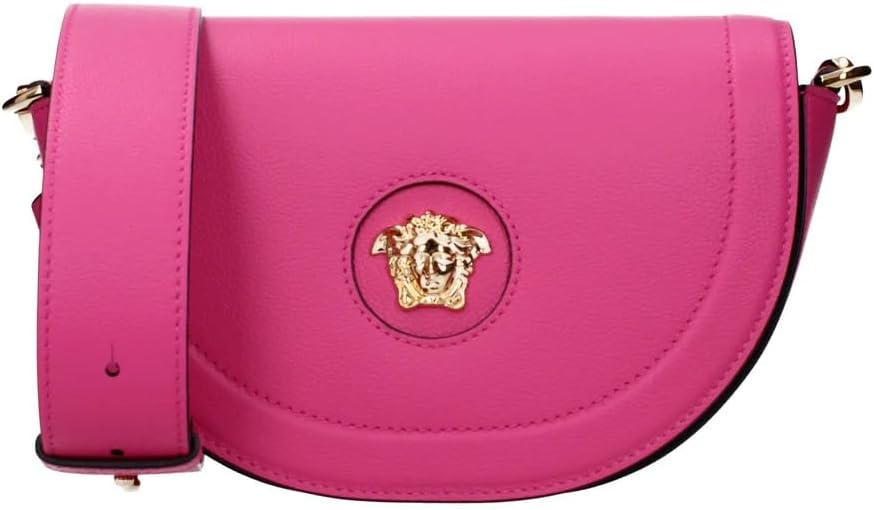 Versace Women's Fuschia Leather Crossbody Bag