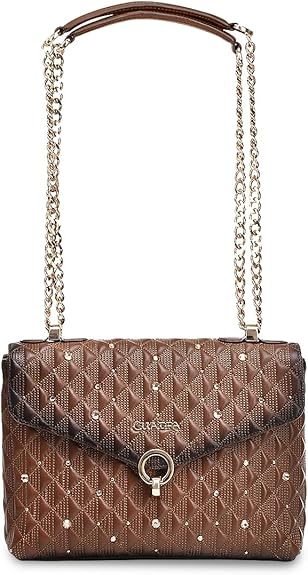 Cuadra Shoulder Bag with Genuine Calf Leather Honey